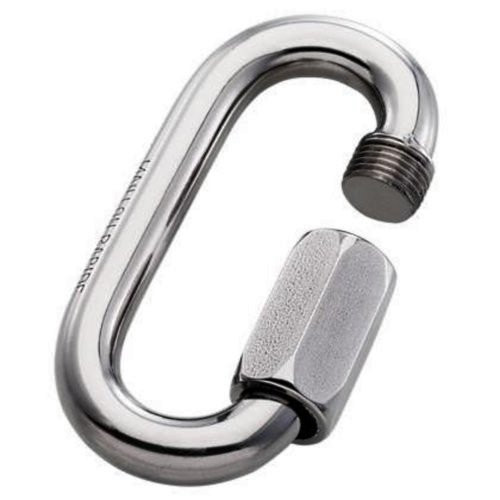 Lot De 6 Maillons Rapides M4 – Mousquetons à Vis INOX, Charge 400kg, Pour Escalade, Camping, Quotidien
