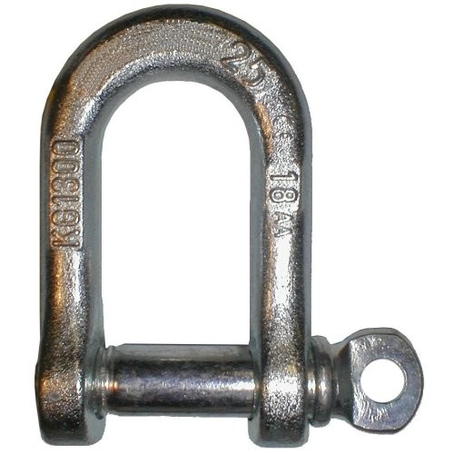 Lot De 5 Manilles Galvanisées 0,5t – Forme Courbée BW, Haute Résistance, Pour Levage Et Fixation