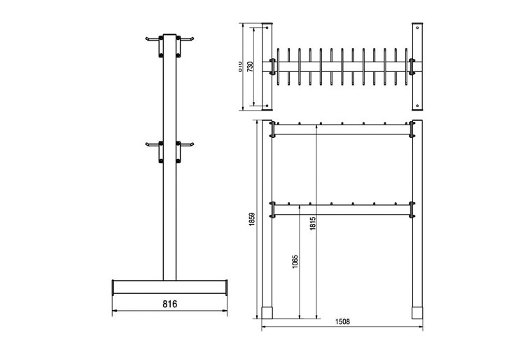 2 Sangles De Rangement Pour Câbles/Tuyaux - Porte Jusqu'à 22kg | Nylon, Poignée Et Œillet