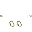 Longe d’assujettissement en drisse LD111010 avec 2 connecteurs M10 manuels ouv. 17 mm