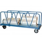 Chariot 1200 kg 2 ridelles tube plateau 2000x800 roues Ø200 