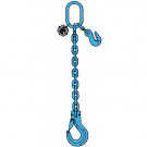 Elingue chaîne 1 brin RÉGLABLE G121LSR GRADE 120 avec crochet à linguet de sécurité - CMU 2,36 t à 12,5 t