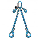 Elingue chaîne 2 brins RÉGLABLES G122VAR GRADE 120 avec crochets de sécurité à verrouillage automatique - CMU 3,35 t à 11,2 t