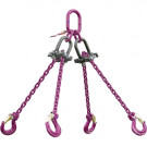 Elingue chaîne 4 brins RÉGLABLES Ø 4 mm RUD MINILIFTER avec crochets à linguet - CMU 1320 kg