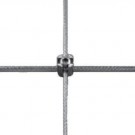Serre-câble croisé simple inox pour câble Ø 3 & 4 mm avec fixation murale taraudée M8