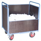 800*6463 - Chariot 500 kg avec habillage BOIS, plateau 1000 x 700 mm