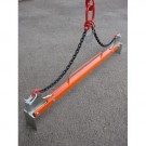Pince pour bordures de trottoir de 1 m PBE avec élingue chaîne (SANS poignées) - Capacité 250 kg 
