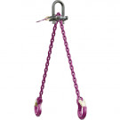 Elingue chaîne 2 brins RÉGLABLES Ø 4 mm RUD MINILIFTER avec crochets à linguet - CMU 880 kg