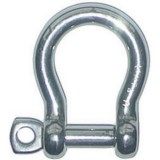 Manille de LEVAGE lyre INOX MLVI-HR avec axe vissé - Capacité 0,4 t à 6 t