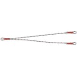 Longe d’assujettissement double en drisse LDF11BBB & LDF11BCC avec 3 boucles nues