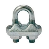 Serre-câble à étrier zingué SCZ avec semelle ESTAMPEE - Pour câble Ø 3 mm à 50 mm