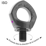 Anneau de levage rotatif RUD INOX-STAR - Filetage ISO M8 à M24