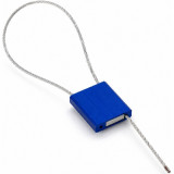 252CSB - Scellé de sécurité en câble Ø2,5x250 boitier 26x22x6 | BLEU