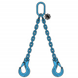Elingue chaîne 2 brins G122LS GRADE 120 avec crochets à linguet de sécurité - CMU 3,35 t à 17,5 t