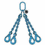 Elingue chaîne 4 brins G124VA GRADE 120 avec crochets de sécurité à verrouillage automatique - CMU 5 t à 17 t