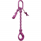Elingue chaîne RUD ICE GRADE 120 1 brin RÉGLABLE avec crochet de sécurité à verrouillage automatique ICE-IAGH - CMU 1,8 t à 12,5 t