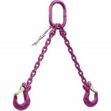 Elingue chaîne RUD ICE GRADE 120 2 brins avec crochets à linguet - CMU 2,5 t à 17 t 