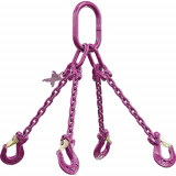 Elingue chaîne RUD ICE GRADE 120 4 brins avec crochets à linguet - CMU 3,75 t à 26,5 t 