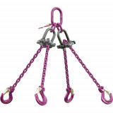 Elingue chaîne 4 brins RÉGLABLES Ø 4 mm RUD MINILIFTER avec crochets à linguet - CMU 1320 kg