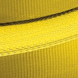 Sangle POLYESTER jaune largeur 75 mm CR 12 t