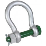 Manille LYRE H.R. avec axe boulonné passage LARGE - Capacité 4,75 t à 75 t