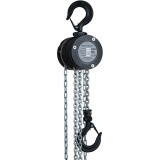 Palan manuel à chaîne noir DELTA ALUM carter ROTATIF 360° - Capacité 250 kg et 500 kg