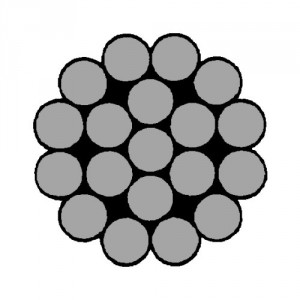 Câble acier INOXYDABLE monotoron de 19 fils - Ø 2 mm à 12 mm