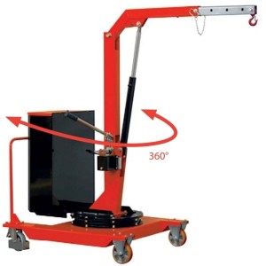 Grue d’atelier en porte-à-faux SCP05M avec MÂT ROTATIF sur 360° - Capacité 0,32 t à 0,5 t