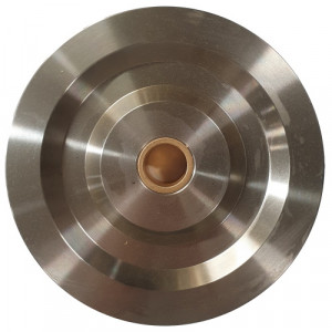 Réa acier INOX pour câble sur bague bronze RBBI - Ø 60 mm à 150 mm