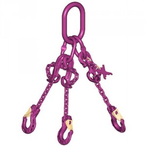 Elingue chaîne RUD ICE GRADE 120 3 brins avec crochet à linguet - CMU 3,75 t à 26,5 t