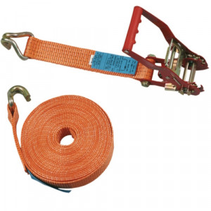 Arrimage 'POIDS LOURDS' 5075DR en sangle de 50 mm avec crochets à 2 doigts rapprochés - LC 2500 daN