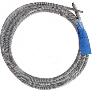 Câble acier galvanisé avec manchon serti pour tirage de plomb - Ø 6 mm, 8 mm, 9 mm et 10 mm