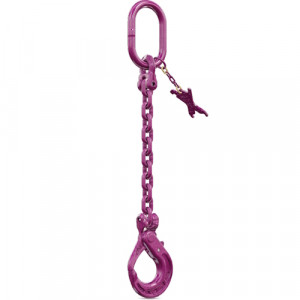 Elingue chaîne RUD ICE GRADE 120 1 brin avec crochet de sécurité à verrouillage automatique ICE-IAGH - CMU 1,8 t à 12,5 t