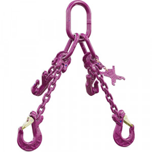 Elingue chaîne RUD ICE GRADE 120 2 brins RÉGLABLES avec crochets à linguet - CMU 2,5 t à 17 t