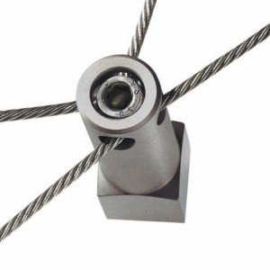 GREENCABLE - Support de distance aluminium GCW pour câble Ø 4 mm