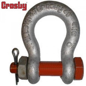 Manille lyre CROSBY® G-2130 avec axe boulonné goupillé - Capacité 0,33 t à 150 t
