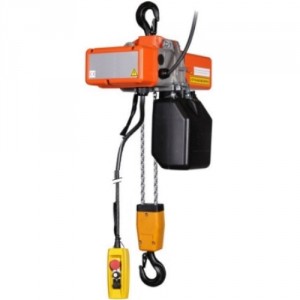 Palan électrique à chaîne Réma SR Triphasé 400 Volts FIXE avec crochet de suspension - Capacité 0,12 t à 6,3 t