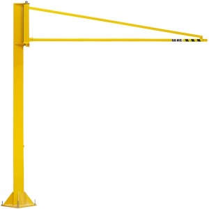 Potence sur colonne légère PORTE-OUTILS à rotation 270° PFTL avec flèche triangulée en profil creux - Capacité 50 kg, 80 kg et 100 kg