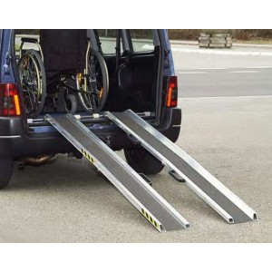 RAS-W - Rails de chargement en aluminium repliables et articulés sur un axe - Capacité 260 kg à 310 kg - Longueur 2 m à 3 m