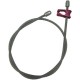 Elingue câble DW avec crochet choker et 2 embouts acier sertis - Ø 13 mm et Ø 14 mm