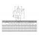 Coupleur oméga INOX COI GRADE 50 - Capacité 0,5 t à 2,7 t