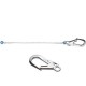LC12C51 - Longe d’assujettissement en corde diam. 12 mm avec boucles cossées et 1 connecteur M51 auto ouv. 60 mm