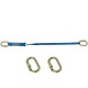 Longe sangle absorbeur LSA301010 avec 2 connecteurs manuels acier M10 ouv. 17 mm