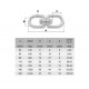 Emerillon oeil et oeil INOX EMI (non rotatif sous charge) - Force indicative 0,16 t à 2,4 t