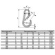 Mousqueton 'poire' zingué MZ - Ø 4 mm à 13 mm
