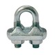 Serre-câble à étrier zingué SCZ avec semelle ESTAMPEE - Pour câble Ø 3 mm à 50 mm