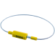 122ECJ2024 - Câble d'identification inviolable JAUNE gravé 2024