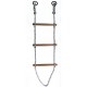 Echelle de corde polypropylène Ø 16 mm (barreaux en bois) - Longueurs 3 m à 30 m