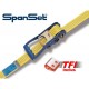 Arrimage 'POIDS LOURDS' SPANSET ABS en sangle de 50 mm avec crochets à 2 doigts écartés ou rapprochés - LC 2500 daN