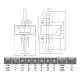 Dynamomètre électronique Réma DSD05T avec télécommande infrarouge - Capacité 0,6 t à 10 t